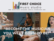 Tablet Screenshot of firstchoicemusicstudio.com